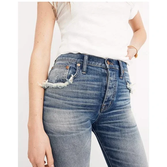 Madewell Straight-Leg Jeans in Cloverdale: Selvedge Edition NWT 27 - Picture 2 of 10